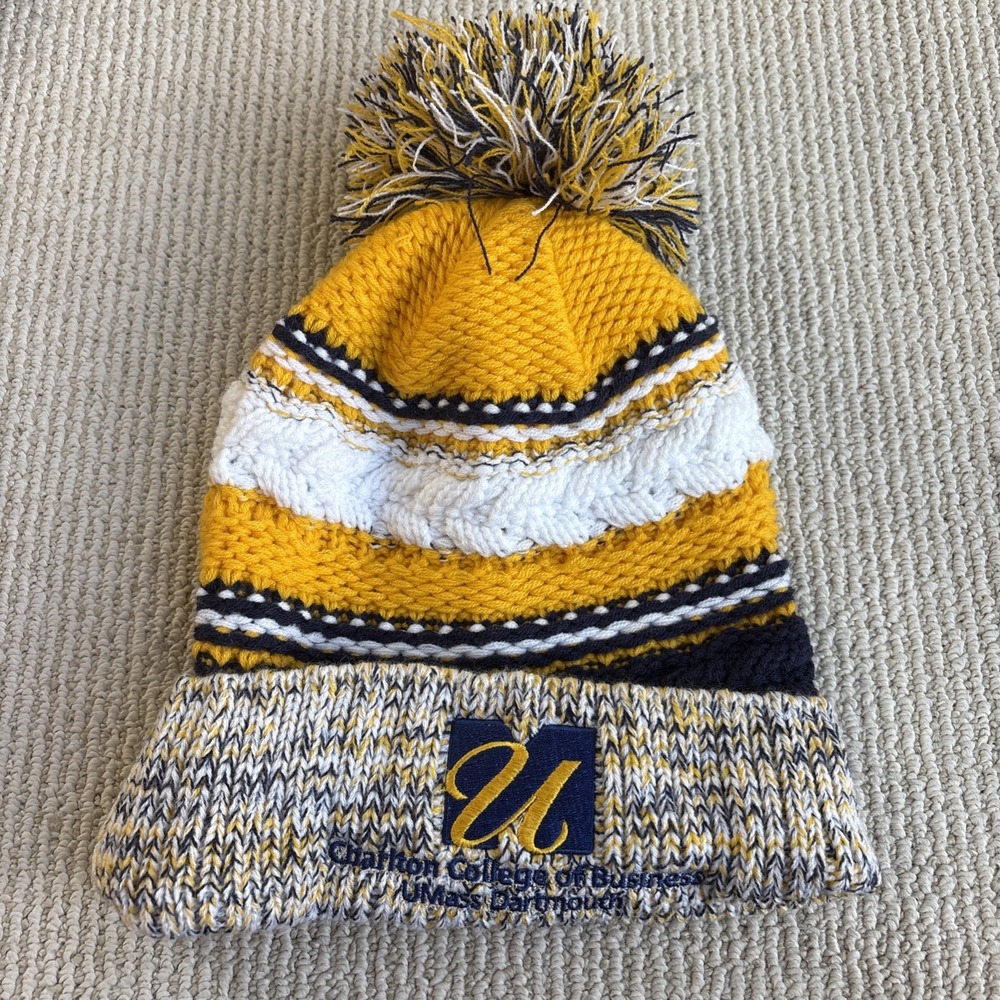 Charlton College of Business Umass Dartmouth Beanie Hat Cap Knit